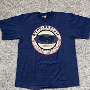 🔴 Wu-Tang Shirt Size XL Wu-Wear Vintage Gza Rza Navy Blue Method Man